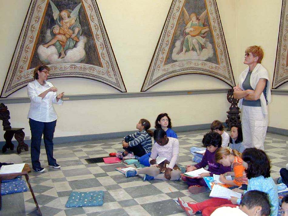 Lezione di Iconografia Musicale nella Sala del Lanino al Museo Francesco Borgogna di Vercelli. 